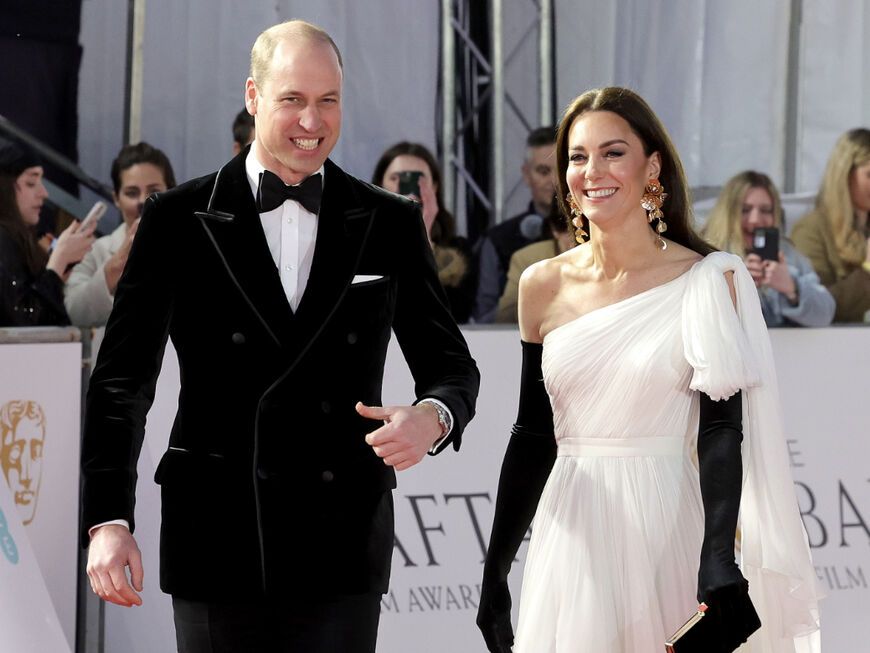Prinz William und Prinzessin Kate bei den Bafta-Awards, 2023.