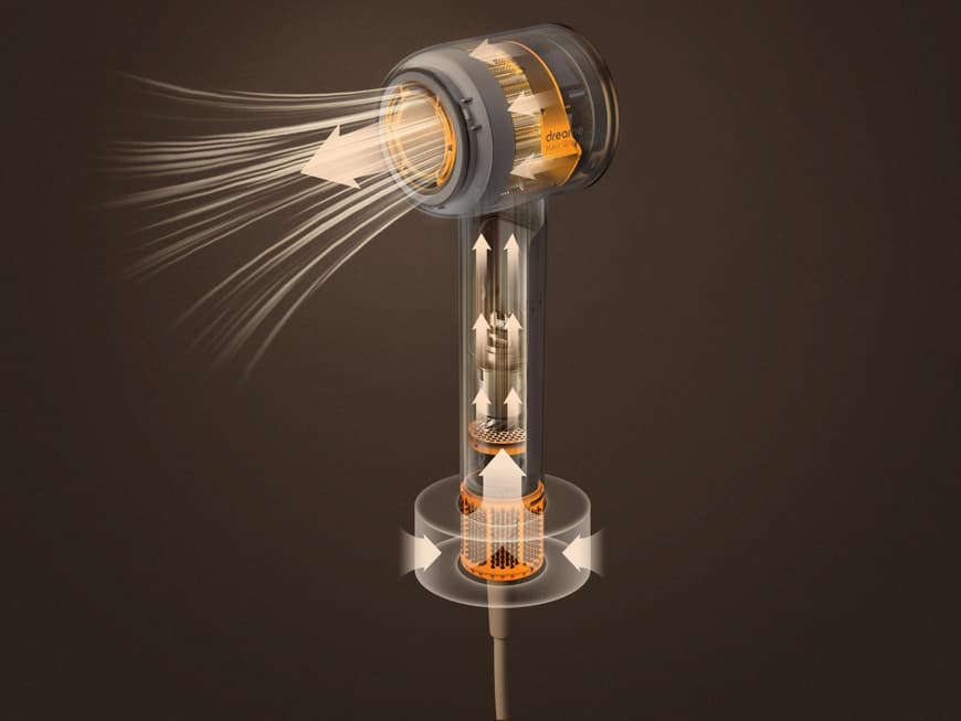 Innovation und Performance: Der bürstenlose Motor sorgt für einen leistungsstarken Luftstrom eine sanfte Haartrocknung Innovation und Performance: Der bürstenlose Motor sorgt für einen leistungsstarken Luftstrom eine sanfte Haartrocknung