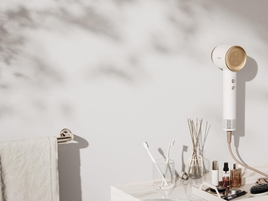 Der Dreame Hair Glory passt sich mit seinem ansprechenden Design jedem Badezimmerstil an Der Dreame Hair Glory passt sich mit seinem ansprechenden Design jedem Badezimmerstil an