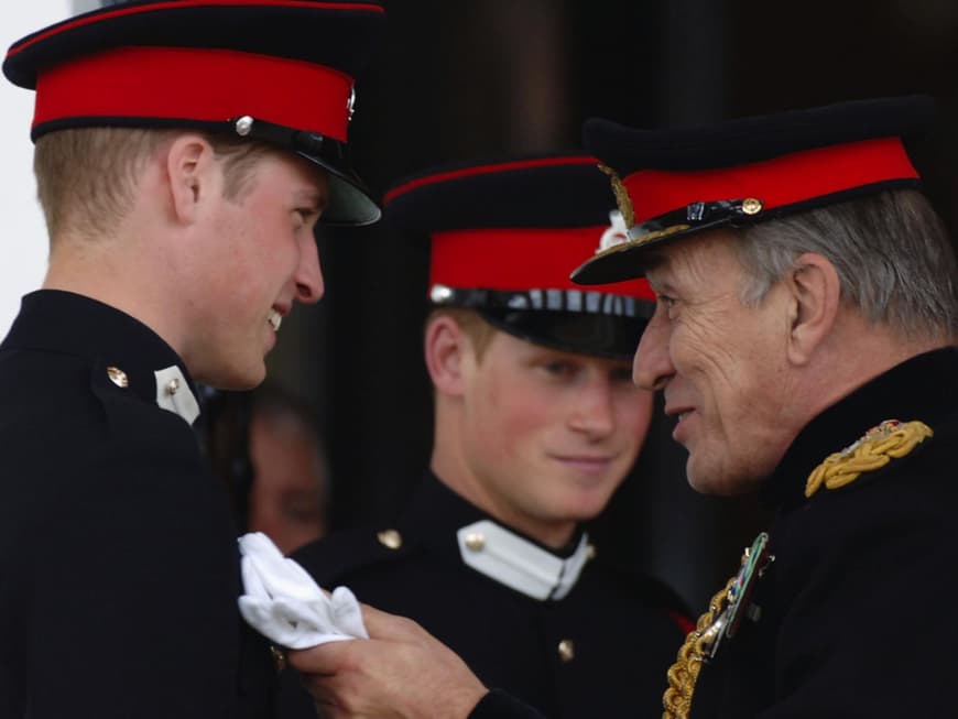 Prinz William, Prinz Harry und Sir Michael Jackson. 