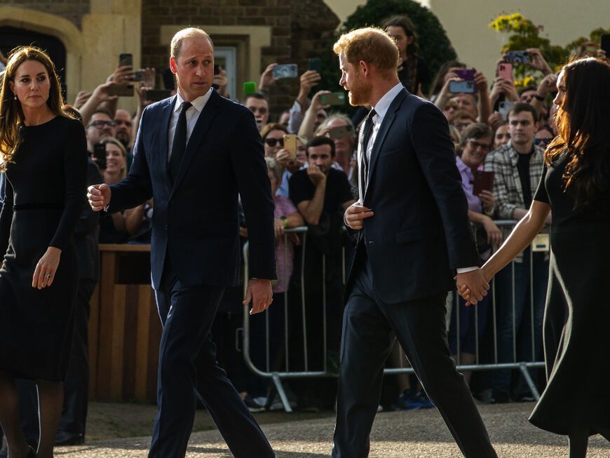Prinzessin Kate, Prinz William, Prinz Harry & Herzogin Meghan im September 2022. 
