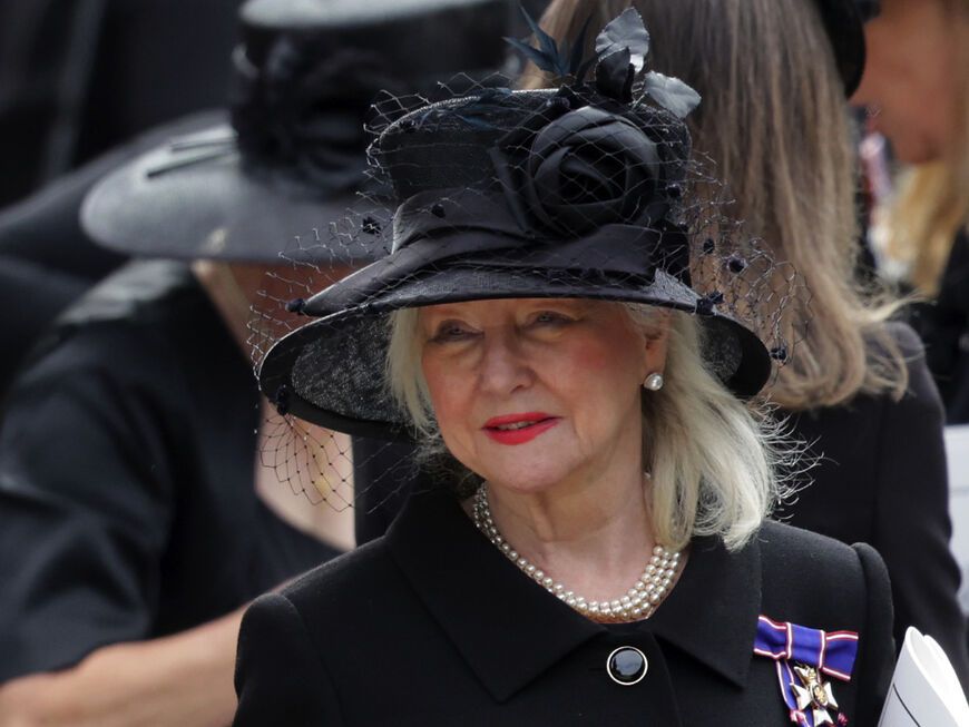 Angela Kelly bei der Beerdigung von Queen Elizabeth. 