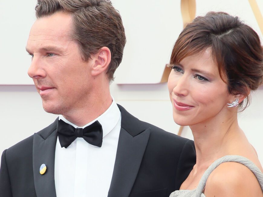 Benedict Cumberbatch und Sophie Hunter auf dem roten Teppich