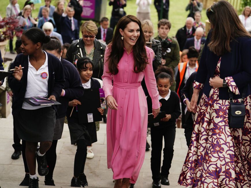 Prinzessin Kate bei einem Garten-Presse-Termin. 