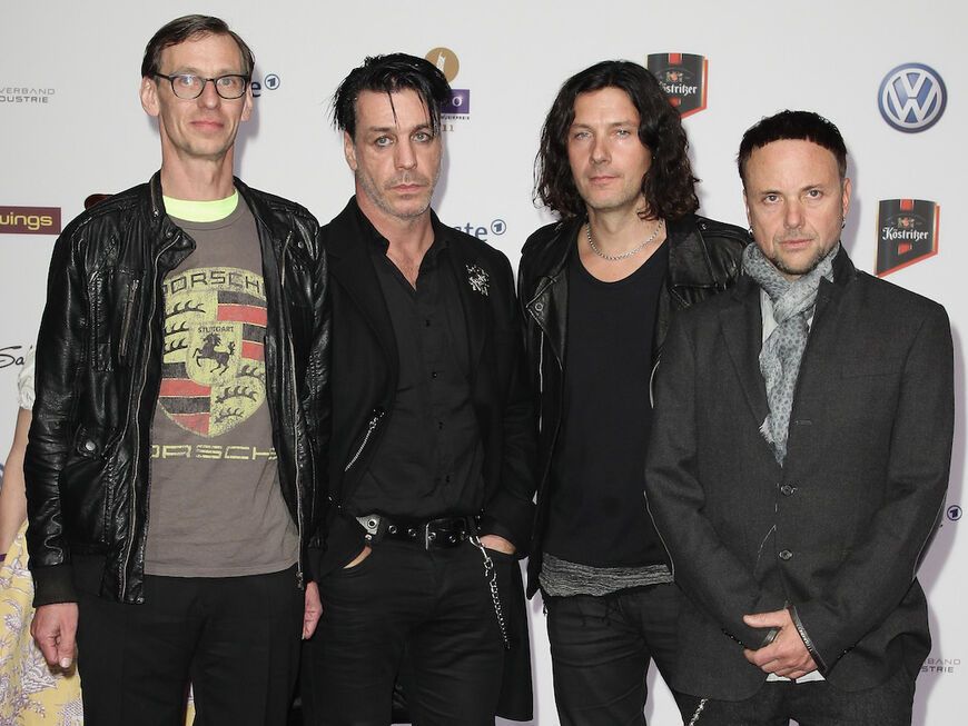 Rammstein Bandfoto, alle gucken ernst