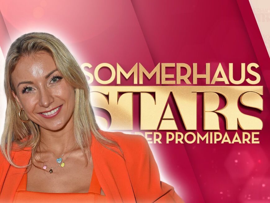 Collage Anna-Carina Woitschack und Sommerhaus der Stars Logo