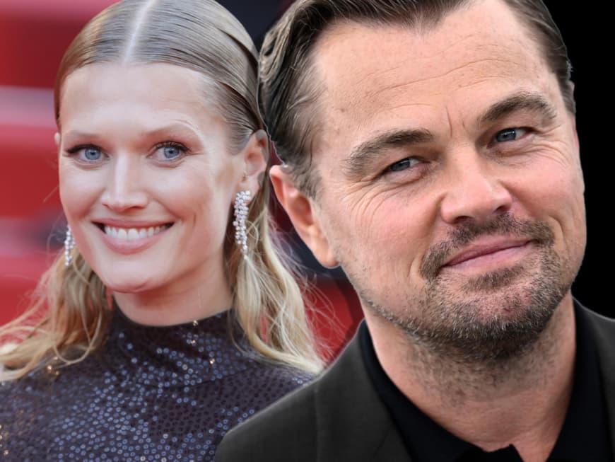 Toni Garrn und Leonardo DiCaprio in Cannes