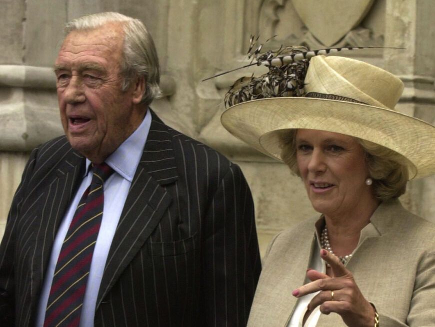 Bruce Shand und seine Tochter Königin Camilla, 2003. 