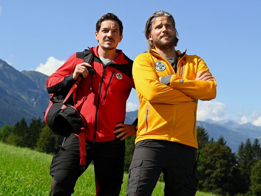 Tobi und Markus von "Die Bergretter". 