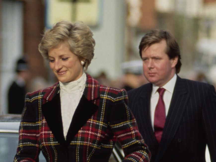 Prinzessin Diana und ihr Bodyguard Ken Wharfe. 