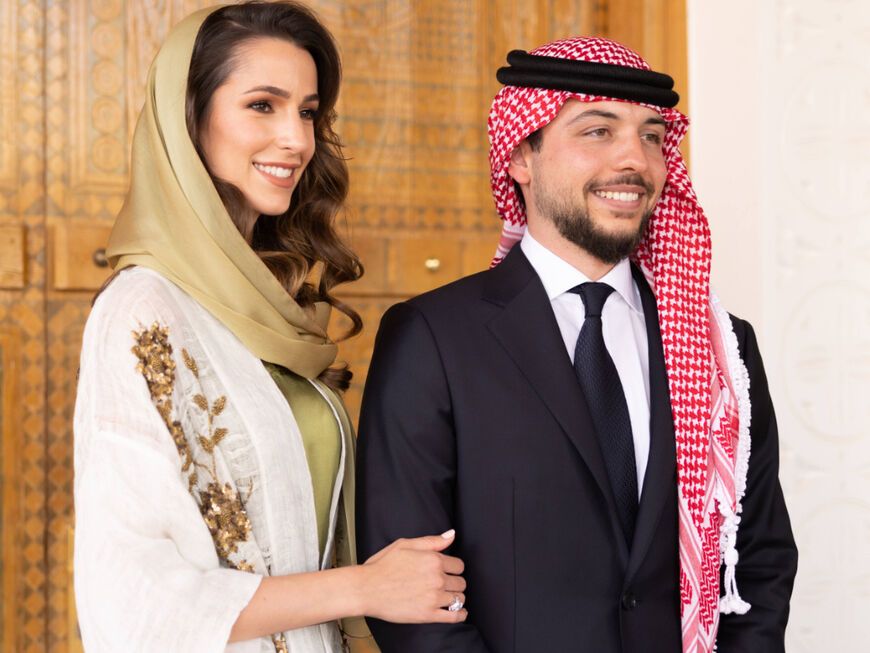 Rawja Al Saif und Prinz Hussein von Jordanien heiraten