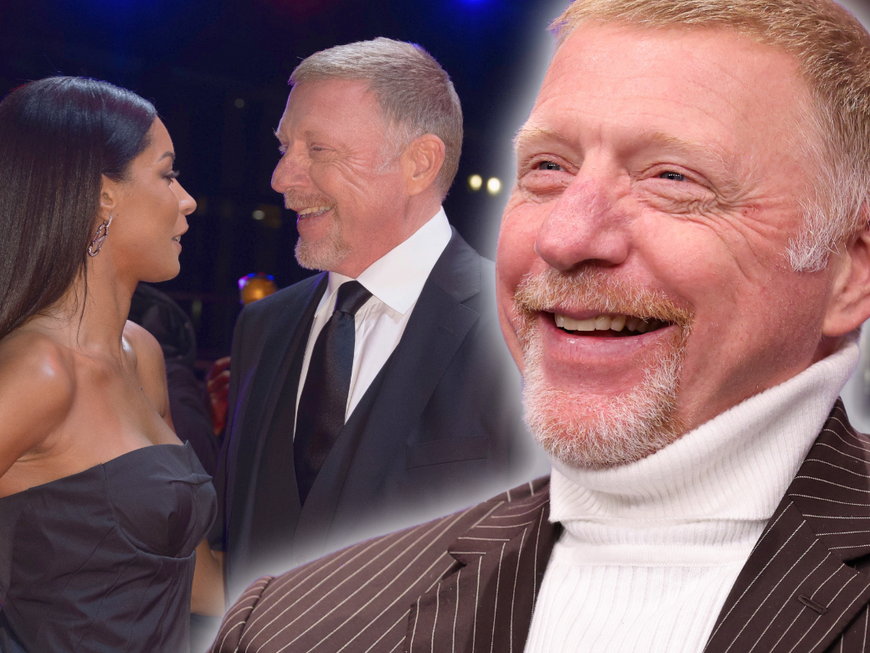 Lilian de Carvalho Monteiro und Boris Becker glücklich