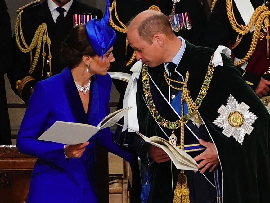 Streicheleinheit von Prinzessin Kate für Prinz William. 