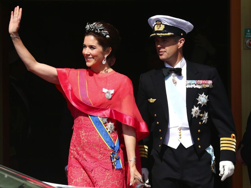 Prinzessin Mary und Prinz Frederik in Stockholm. 