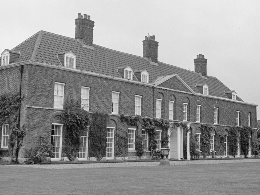 Landsitz der britischen Royals, Amner Hall ca. 1970.