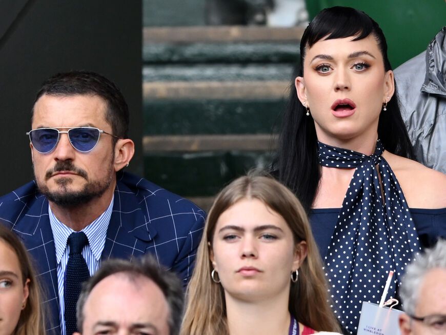 Orlando Bloom und Katy Perry sehen schockiert aus
