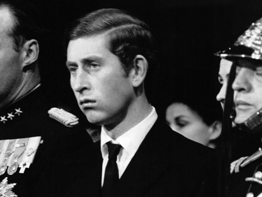 Prinz Charles 1970 in Paris. 