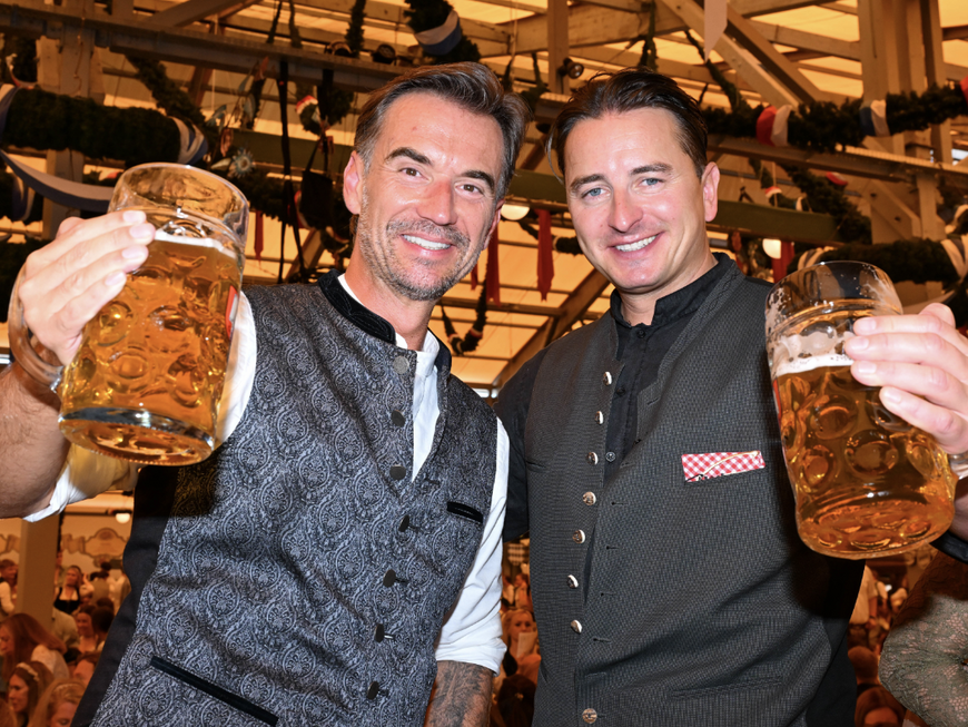 Stars auf dem Münchner Oktoberfest 2023: Florian Silbereisen und Andreas Gabalier 