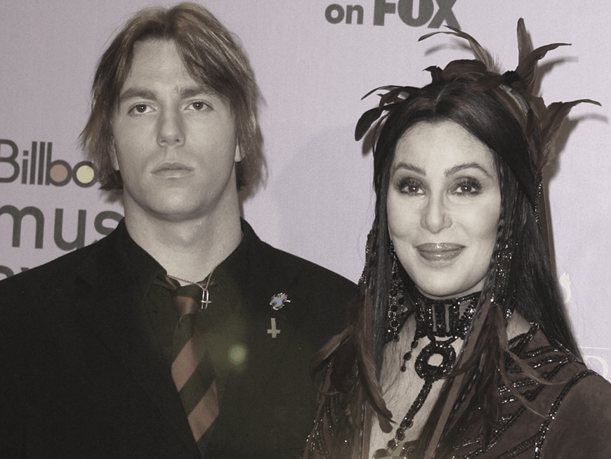 Sängerin Cher und ihr Sohn Elijah Blue Allman im Jahr 2002 bei den "Billboard Music Awards"