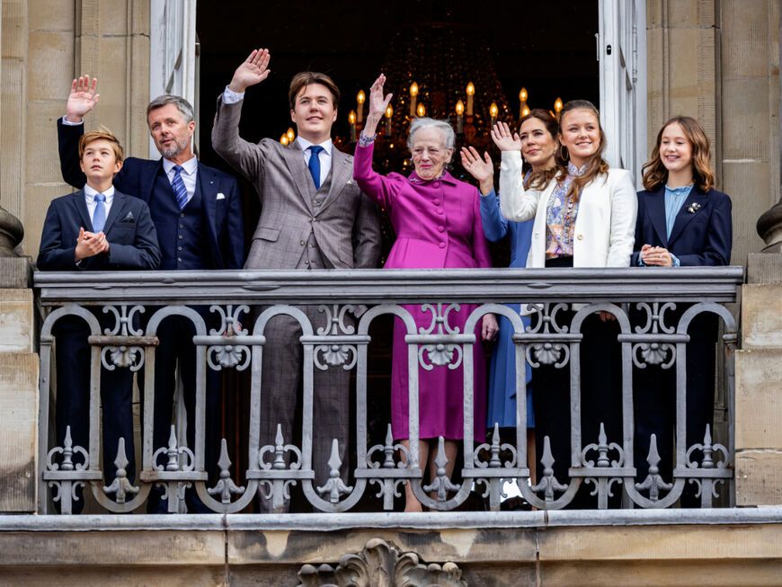 Die dänische Königsfamilie zu Prinz Christians Geburtstag, 2023. 