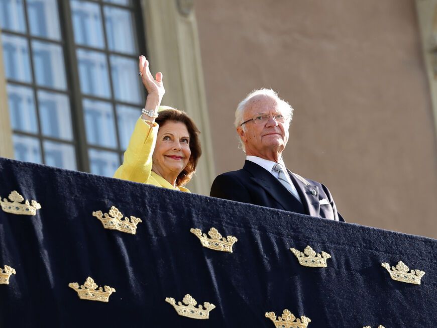 Königin Silvia und Königin Carl Gustaf von Schweden. 