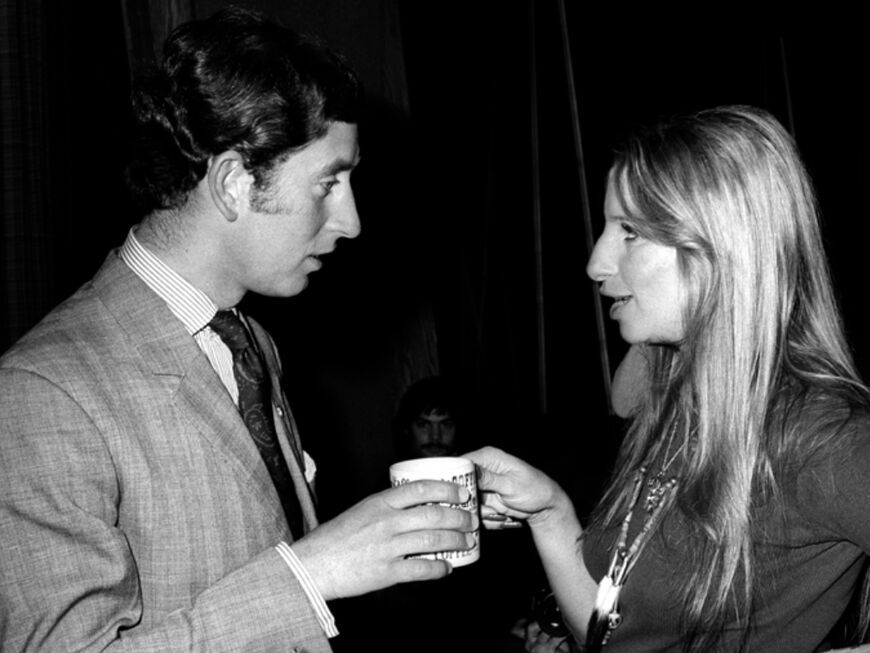 Prinz Charles und Barbra Streisand, 1974.
