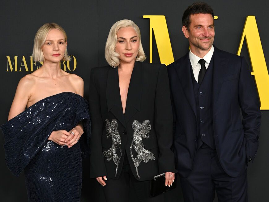 Carey Mulligan, Lady Gaga und Bradley Cooper bei der "Maestro"-Premiere
