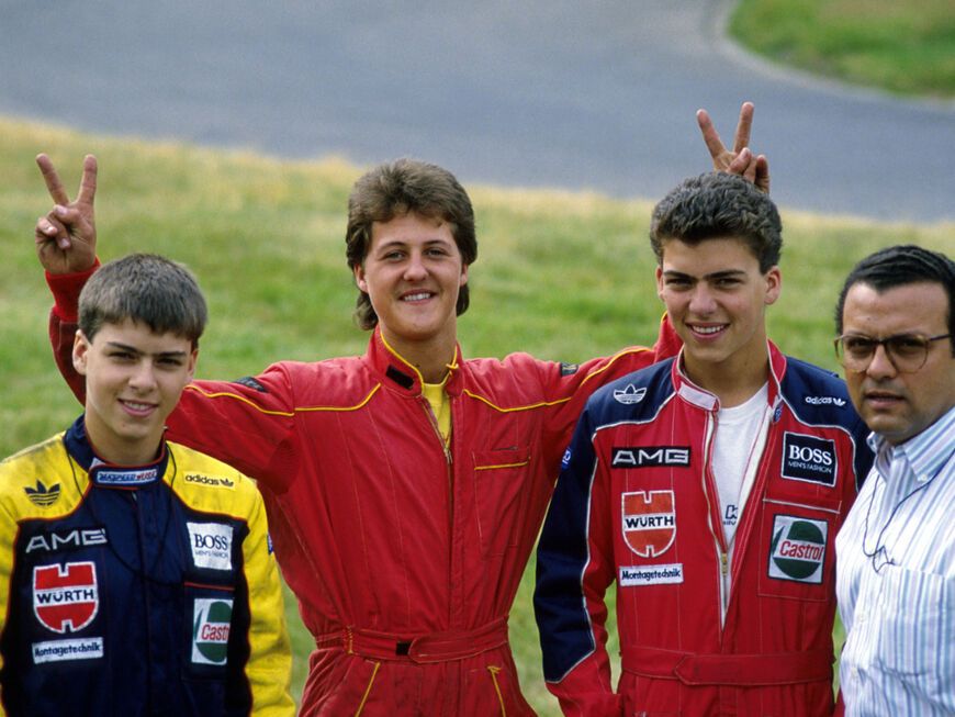 Michael Schumacher auf Kartbahn 1988