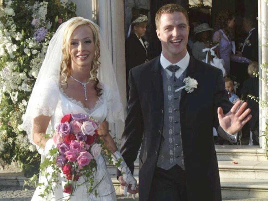 Cora und Ralf Schumacher bei ihrer Hochzeit