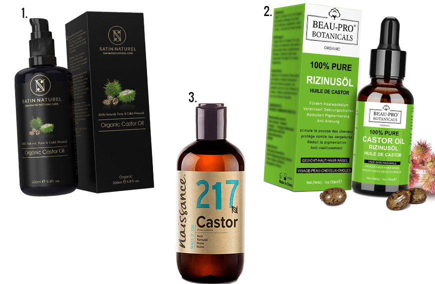 Reines Kaltgepresstes Rizinusöl 100% Naturrein - Für Haare, Haut, Wimpern & Nägel