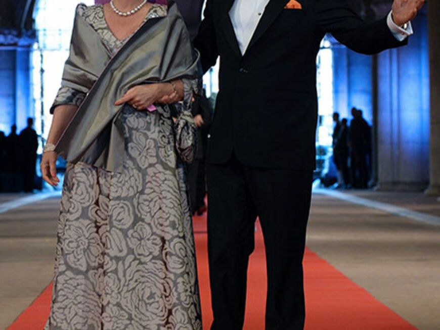 Königin Beatrix' Schwester Prinzessin Margriet mit ihrem Ehemann Pieter van Vollenhoven