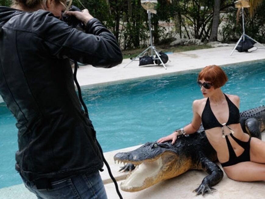 Esther Haase rückt Maria und den Alligator in den Fokus. Copyright: Dan Little John 