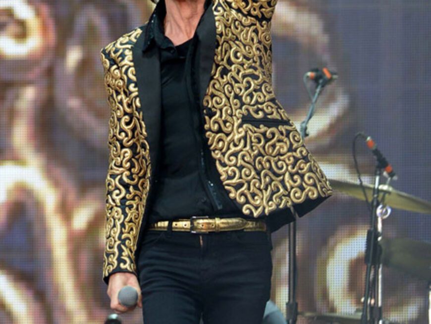 Rolling-Stones-Frontmann Mick Jagger war 13 Jahre lang mit L'wren Scott lieert - und wurde natürlich von ihr ausgestattet