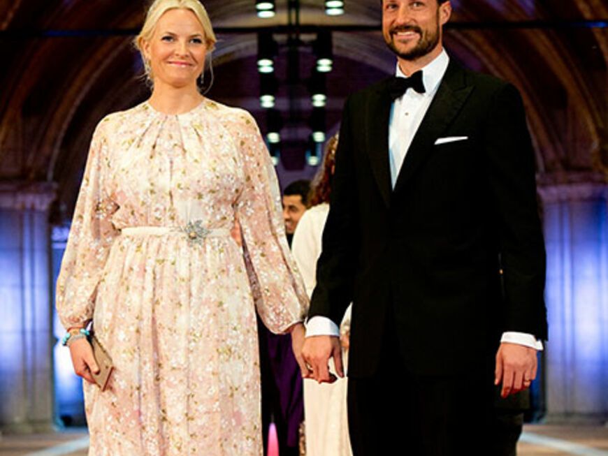 Kronprinzessin Mette-Marit mit Ehemann Kronprinz Haakon von Norwegen