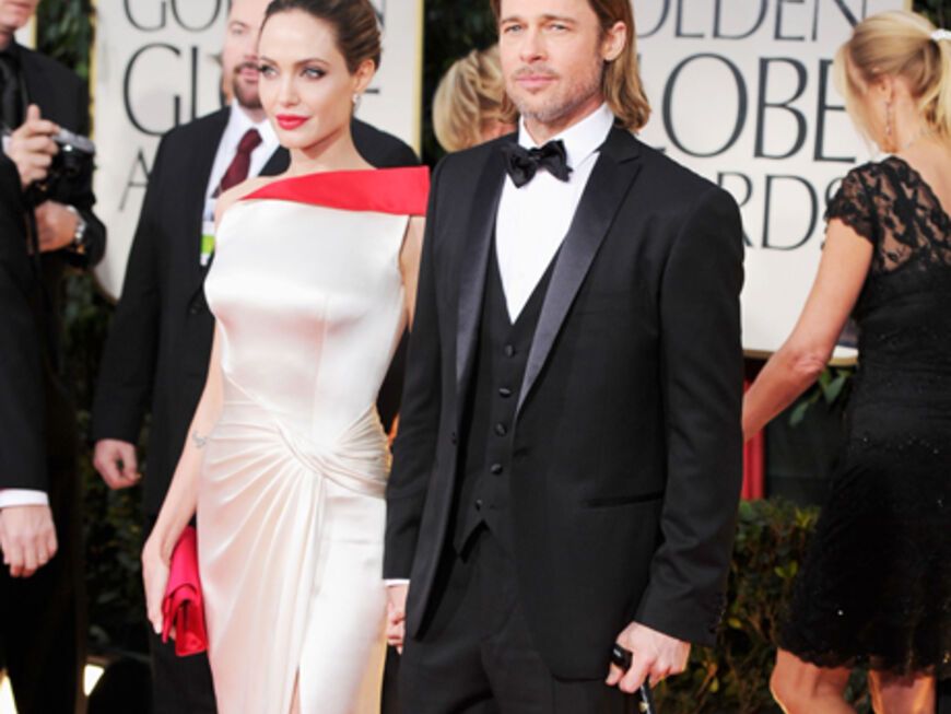 Schönstes Paar des Abends: Angelina Jolie und Brad Pitt