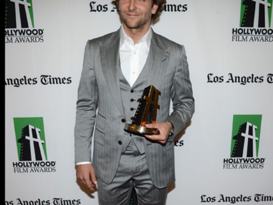 Bradley Cooper mit der Auszeichnung als "bester Schauspieler"