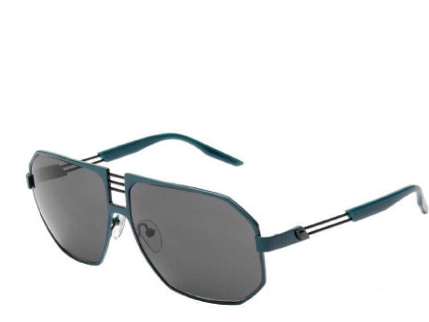 Pilotenbrille in Metallic-Optik von Matson, ca. 140 Euro  