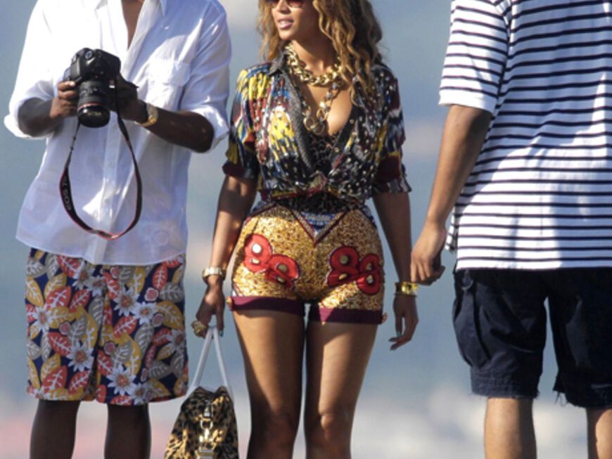 Romantisch: Jay-Z und Beyoncé in den gemeinsamen Ferien im August 2010 in der Promi-Hochburg St. Tropez. Das Paar ist seit 2008 verheiratet