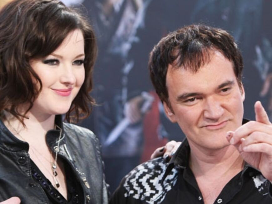 Sind kräftig am Turteln: Quentin Tarantino und Tallulah Freeway