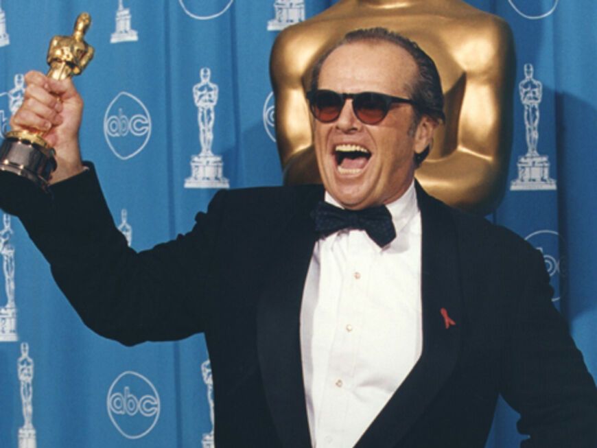 Jack Nicholson wird 1998 als bester Hauptdarsteller für "Besser geht's nicht" geehrt