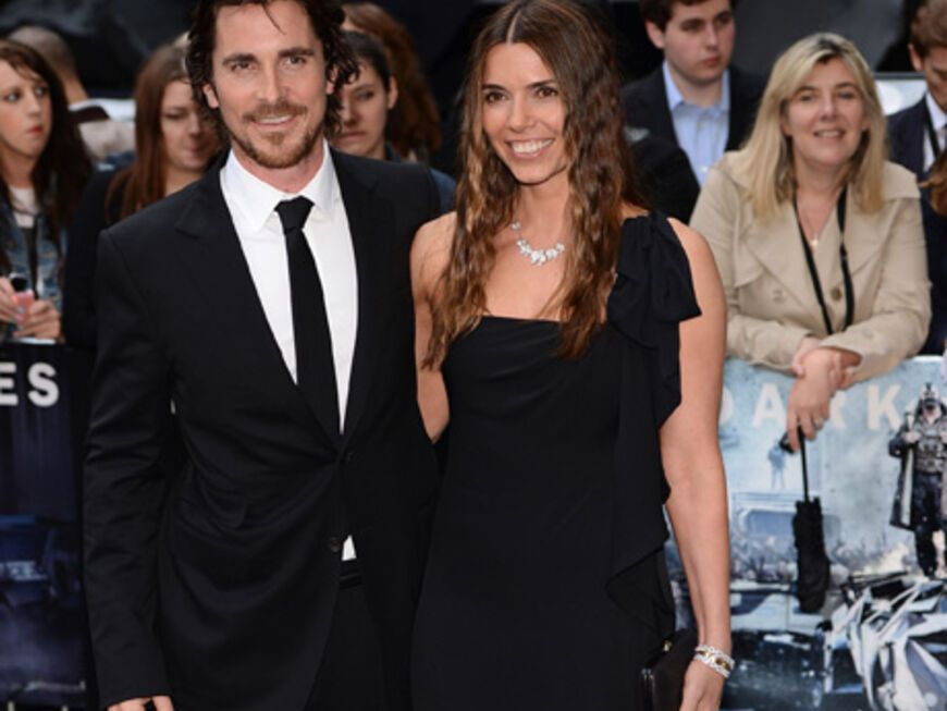 Batman himself: Hauptdarsteller Christian Bale mit seiner Frau Sibi Blazic