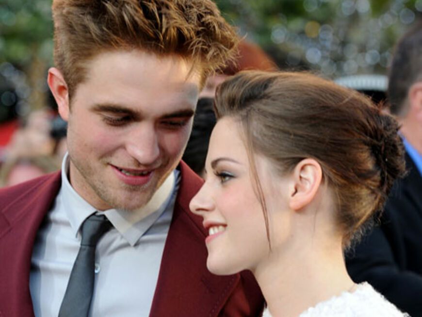 ... die beiden Stars der "Twilight"-Reihe hielten ihre wahren Gefühle lange geheim.