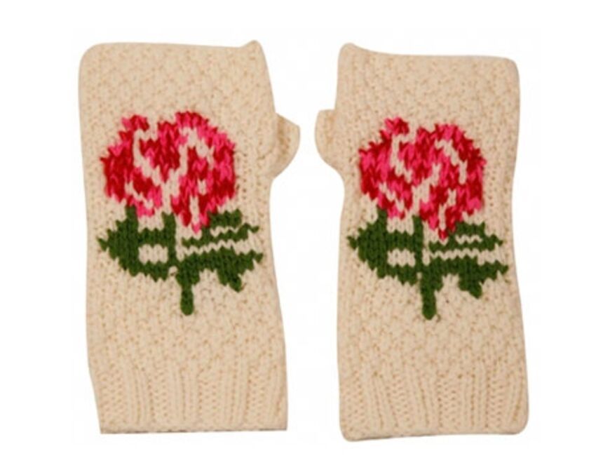 Für warme Hände: fingerlosen Handschuhe von LOWIE, ca. 60 Euro 