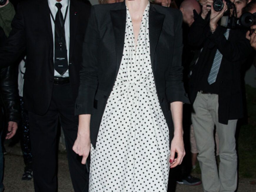 Auf den Punkt gebracht: Schauspielerin Jessica Chastain im süßen Pünktchen-Kleid