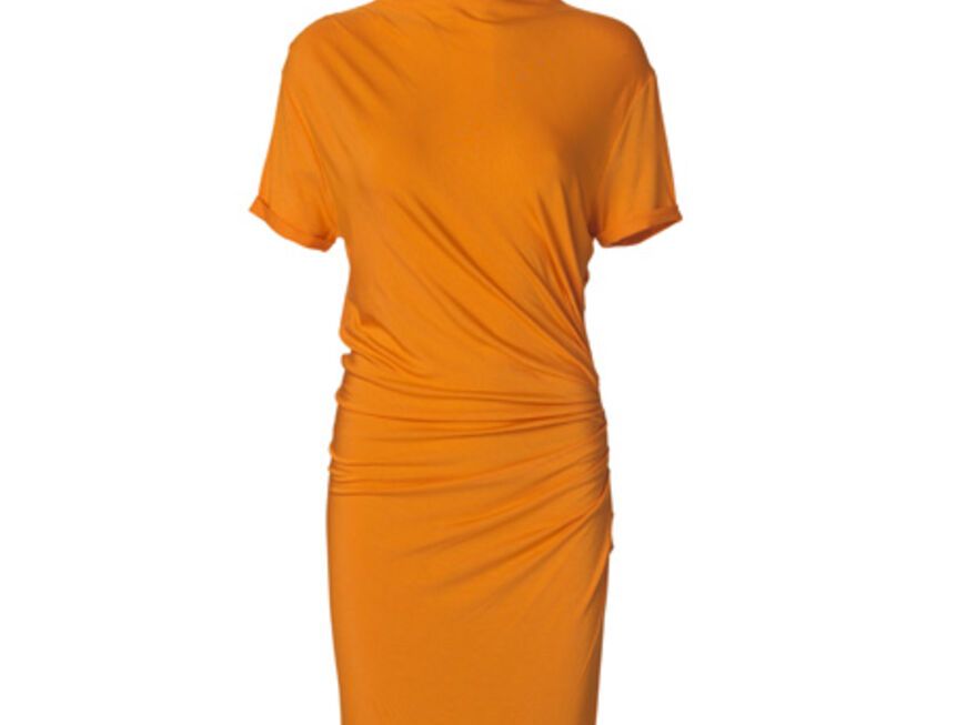 Kleid mit seitlicher Drapierung von By Malene Birger, ca. 185 Euro