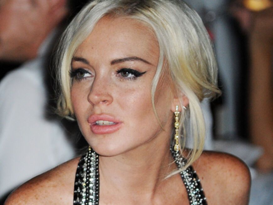 Lindsay Lohan ist das neue Gesicht von Designer Philipp Plein und reiste extra dafür nach Mailand