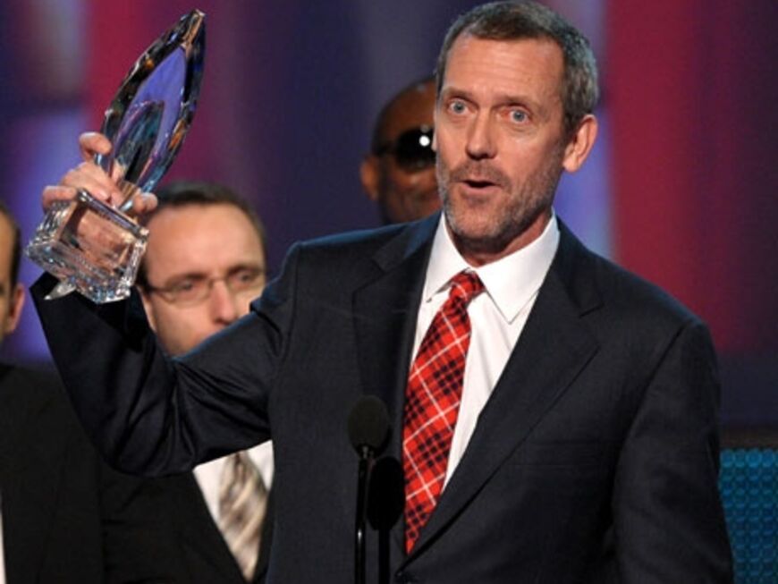 Hugh Laurie bedankt sich bei den Fans. "Dr. House" gewann in der Kategorie "Beste Serie", er selbst wurde zum beliebtesten Schauspieler gewählt