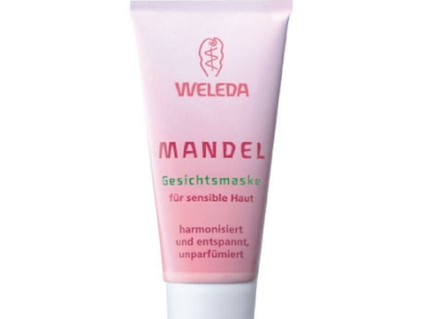  Beugt Hautirritationen vor: "Mandel 
 Gesichtsmaske"
 von Weleda, 30 ml 
 ca. 13 Euro