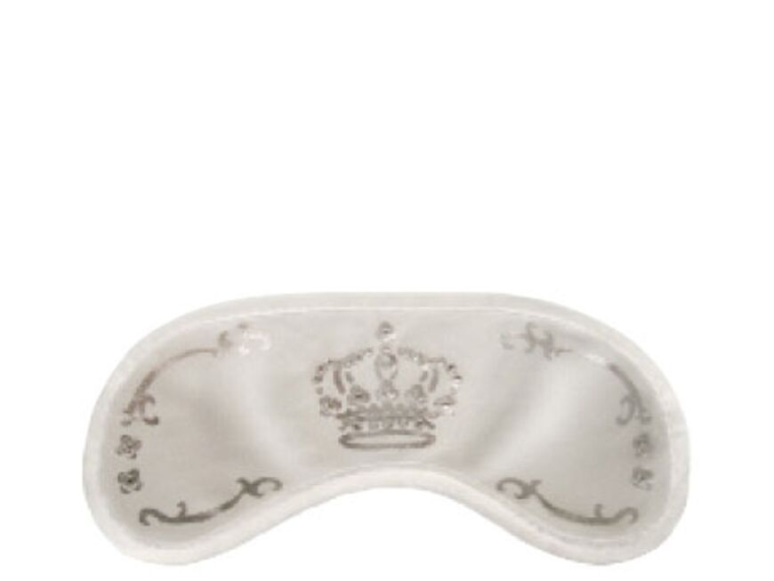 Zur Beruhigung fÃ¼r die Augen: Schlafbrille "Swarovski Crown White" von Day´­dream, ca. 15 Euro