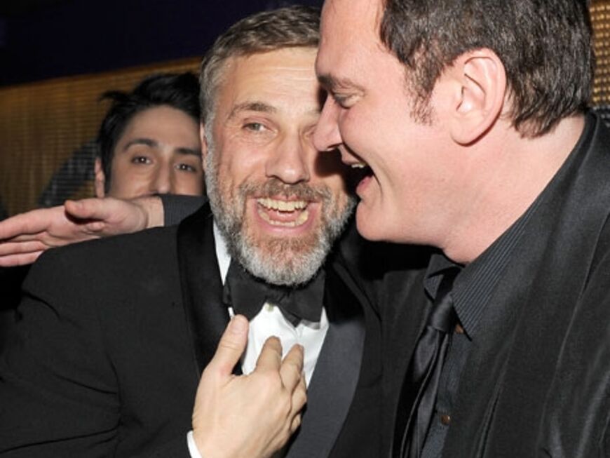 Christoph Waltz und Quentin Tarantino feiern ihren großen Erfolg